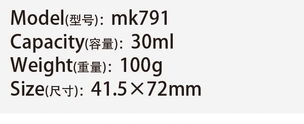Original catalog specifications for mk791