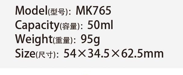 Original catalog specifications for MK765