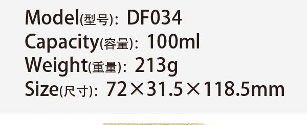 Original catalog specifications for DF034