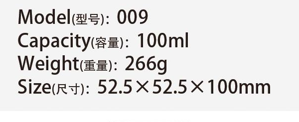 Original catalog specifications for 009