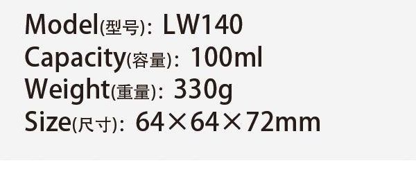 Original catalog specifications for LW140