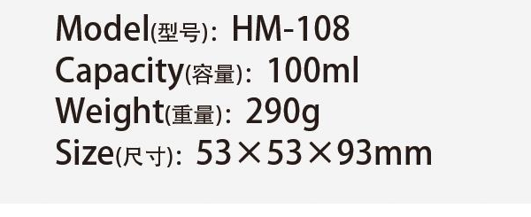 Original catalog specifications for HM-108