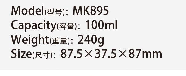 Original catalog specifications for MK895