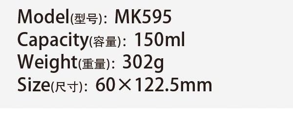 Original catalog specifications for MK595