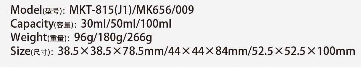 Original catalog specifications for MKT-815(J1)/MK656/009