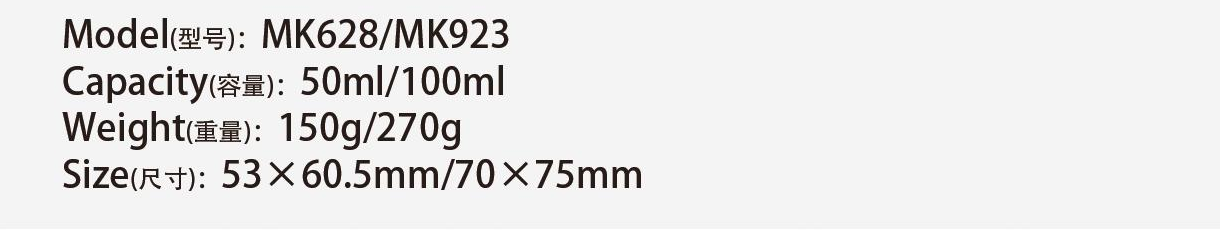 Original catalog specifications for MK628/MK923